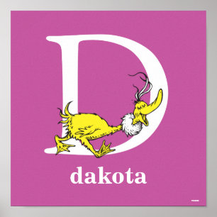 Dr. Seuss's ABC: Letter D - White   Name hinzufüge Poster