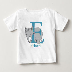 Dr. Seuss's ABC: Letter E - Blue   Name hinzufügen Baby T-shirt