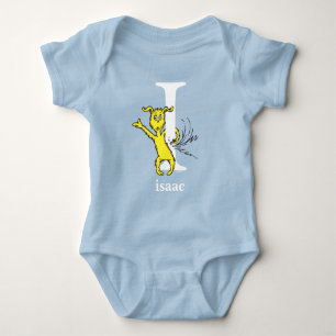 Dr. Seuss's ABC: Letter I - White Name hinzufüge Baby Strampler