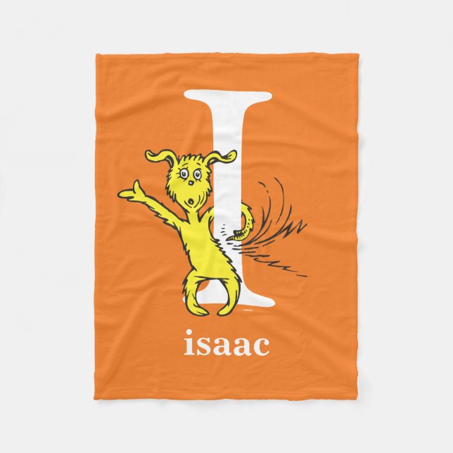 Dr. Seuss's ABC: Letter I - White | Name hinzufüge Fleecedecke (Vorderseite)