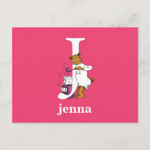 Dr. Seuss's ABC: Letter J - White   Name hinzufüge Postkarte