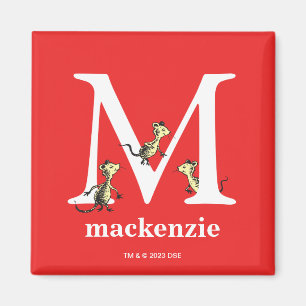 Dr. Seuss's ABC: Letter M - White   Name hinzufüge Magnet