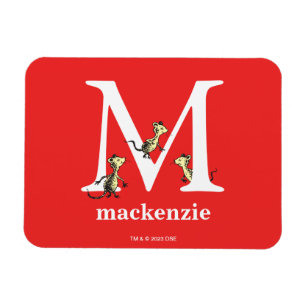 Dr. Seuss's ABC: Letter M - White   Name hinzufüge Magnet