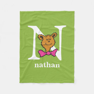 Dr. Seuss's ABC: Letter N - White   Name hinzufüge Fleecedecke