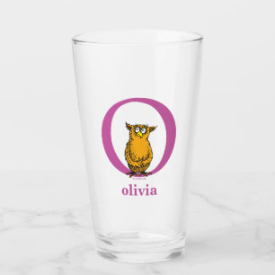 Dr. Seuss's ABC: Letter O - Lila Name hinzufügen Glas
