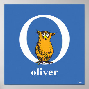 Dr. Seuss's ABC: Letter O - White Add Your Name Poster