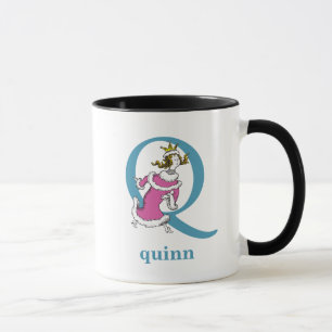 Dr. Seuss's ABC: Letter Q - Blue Add Your Name Tasse