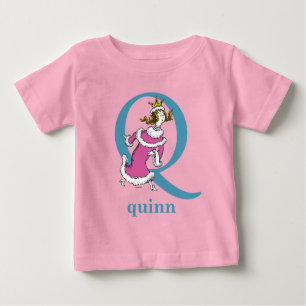 Dr. Seuss's ABC: Letter Q - Blue   Name hinzufügen Baby T-shirt