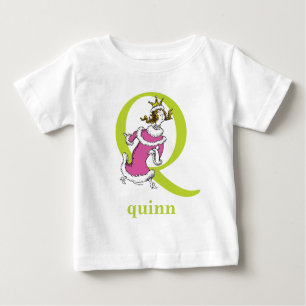 Dr. Seuss's ABC: Letter Q - Green Name hinzufüge Baby T-shirt