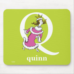 Dr. Seuss's ABC: Letter Q - White Name hinzufüge Mousepad