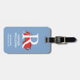 Dr. Seuss's ABC: Letter R - White Add Your Name Gepäckanhänger