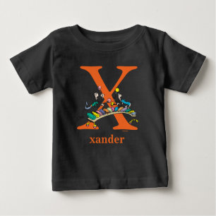 Dr. Seuss's ABC: Letter X - Orange   Name hinzufüg Baby T-shirt