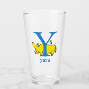 Dr. Seuss's ABC: Letter Y - Blue Name hinzufügen Glas