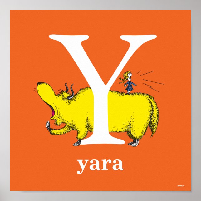 Dr. Seuss's ABC: Letter Y - White Add Your Name Poster (Vorne)