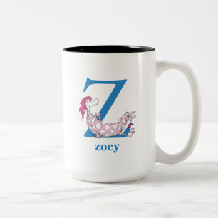 Dr. Seuss's ABC: Letter Z - Blau  Name hinzufügen Zweifarbige Tasse