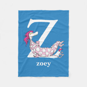 Dr. Seuss's ABC: Letter Z - White   Name hinzufüge Fleecedecke