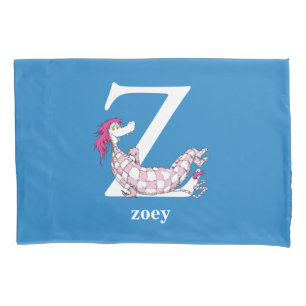 Dr. Seuss's ABC: Letter Z - White   Name hinzufüge Kissenbezug