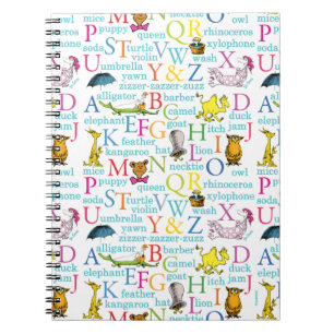 Dr. Seuss's ABC-Muster mit Worten Notizblock