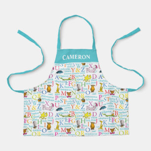 Dr. Seuss's ABC-Muster mit Worten Schürze