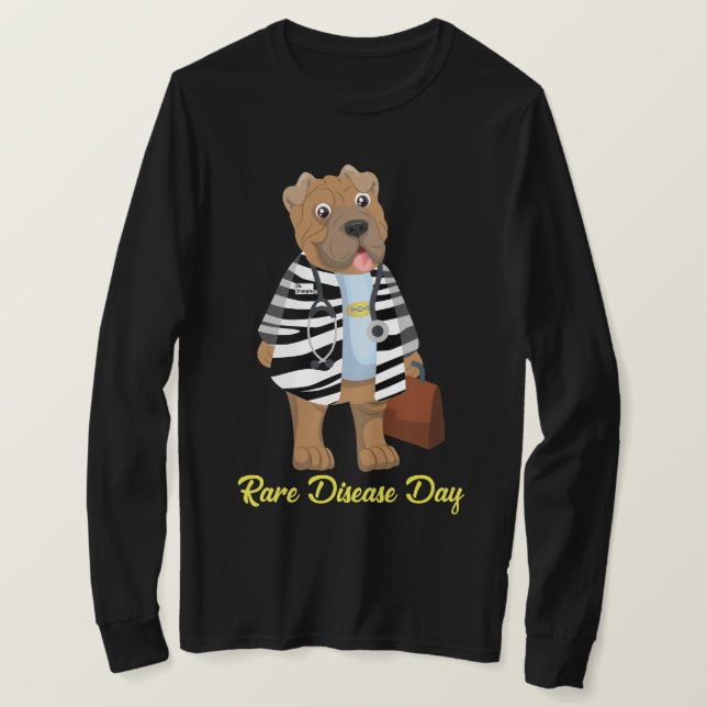 Dr. Sharpie Zebra Coat Seltene Krankheit Long Slv  T-Shirt (Design vorne)