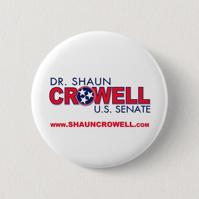 Dr. Shaun Crowell für US-Senat Button (Vorderseite)