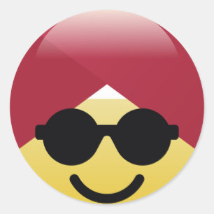 Dr. Social Media Sonnenbrille Turban Emoji Sticker