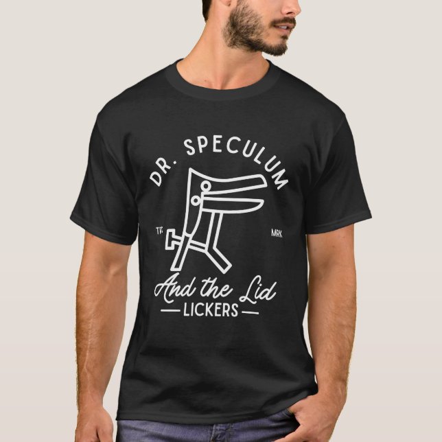 Dr. Speculum und das Lid T-Shirt (Vorderseite)
