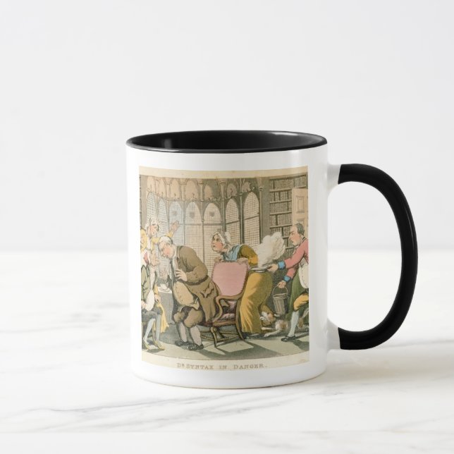 Dr. Syntax in der Gefahr, 'vom Ausflug von Dr. Tasse (Rechts)
