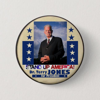 Dr. Terry Jones für Präsidenten 2012 Button