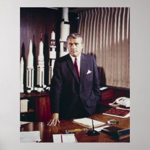Dr. Wernher von Braun Vater von Rocket Science Poster