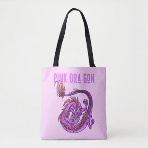 Dra Gon - Pink-Drache Comic-Stil