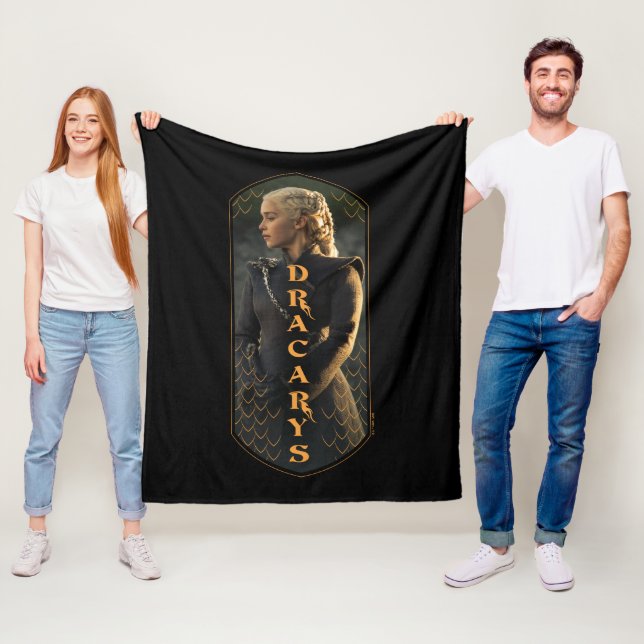"Dracarys" Daenerys Targaryen Graphic Fleecedecke (Beispiel)