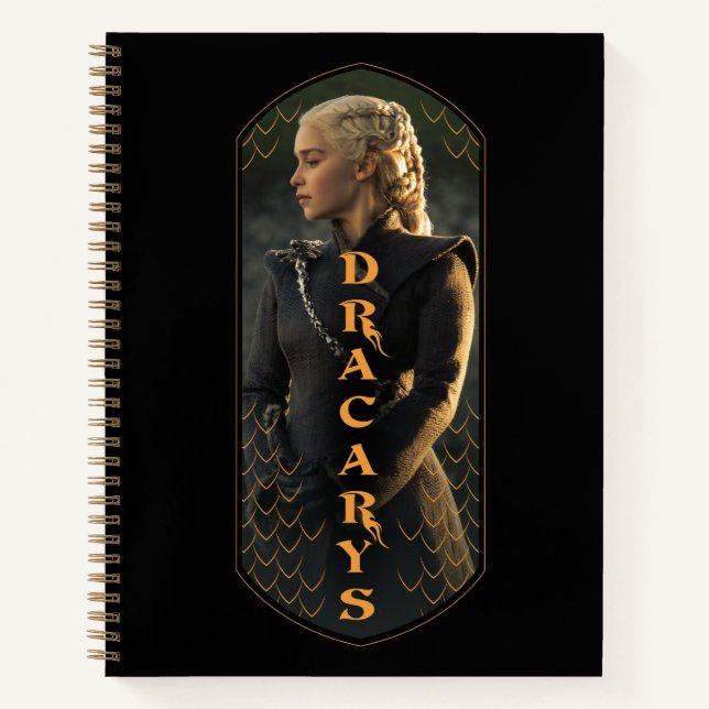 "Dracarys" Daenerys Targaryen Graphic Notizbuch (Vorderseite)