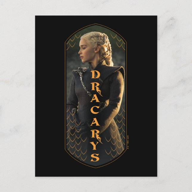 "Dracarys" Daenerys Targaryen Graphic Postkarte (Vorderseite)