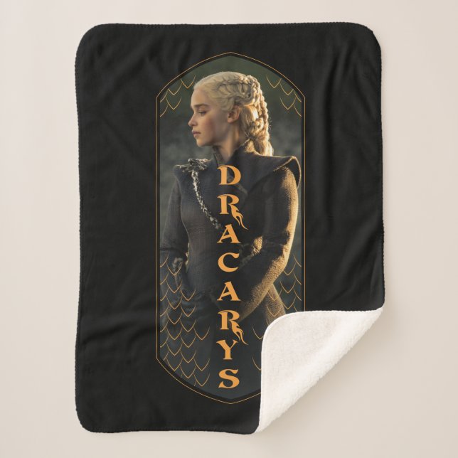 "Dracarys" Daenerys Targaryen Graphic Sherpadecke (Vorderseite)