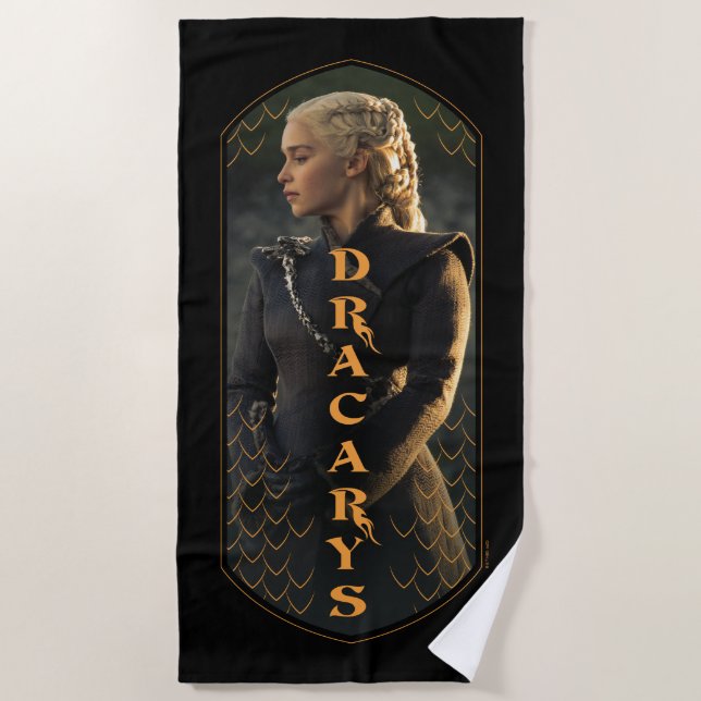 "Dracarys" Daenerys Targaryen Graphic Strandtuch (Vorderseite)
