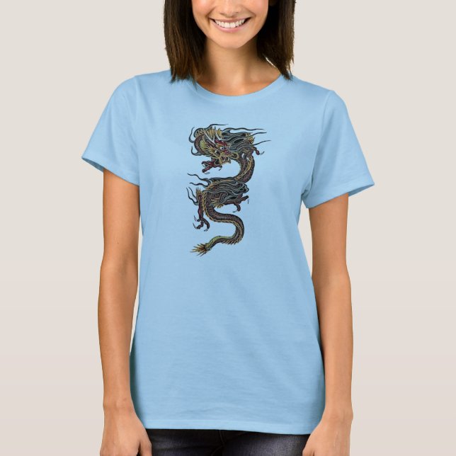 Drache 05 - Klassischer Drache T-Shirt (Vorderseite)