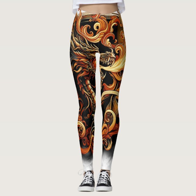 Drache 1 Leggings (Vorderseite)