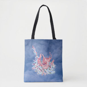 Drache am blauen Himmel