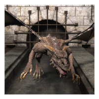 Drache am Toten Ende sucht nach etwas Abendessen -