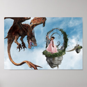 Drache Anpassungsfoto Fotografie Hintergrund Poster