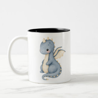 Drache Aquarell Zweifarbige Tasse