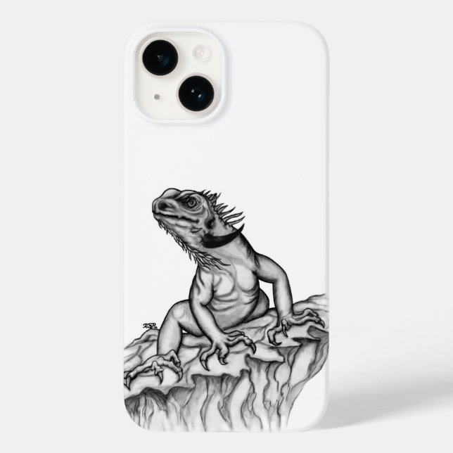 Drache auf dem Felsen Case-Mate iPhone Hülle (Rückseite)