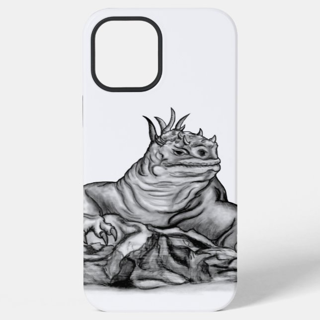 Drache auf dem Felsen iPhone Hülle (Rückseite)