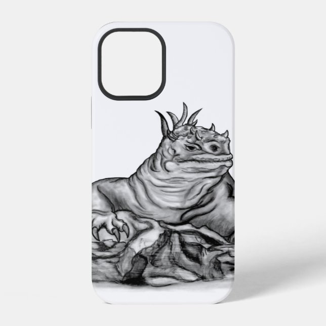Drache auf dem Felsen iPhone Hülle (Rückseite)
