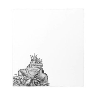 Drache auf dem Felsen Notizblock