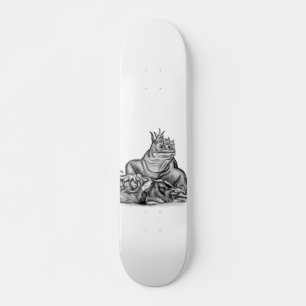 Drache auf dem Felsen Skateboard
