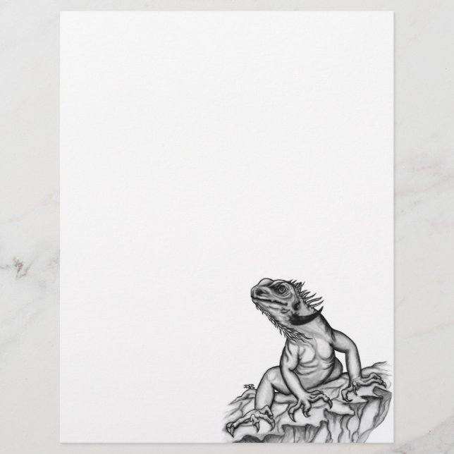 Drache auf dem Felsriegel Briefbogen (Vorderseite)