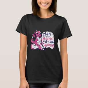Drache auf einer einsamen mythischen Kreatur lesen T-Shirt