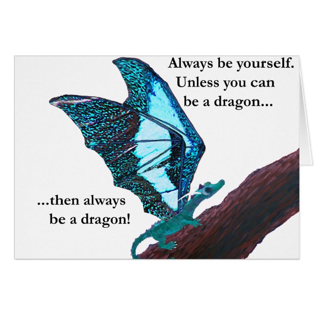 Drache auf Niederlassung (Vorderseite (Horizontal))